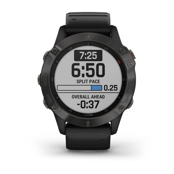 GARMIN FENIX 6,SAPPHIRE,GRAY W/BLACK - GARMIN