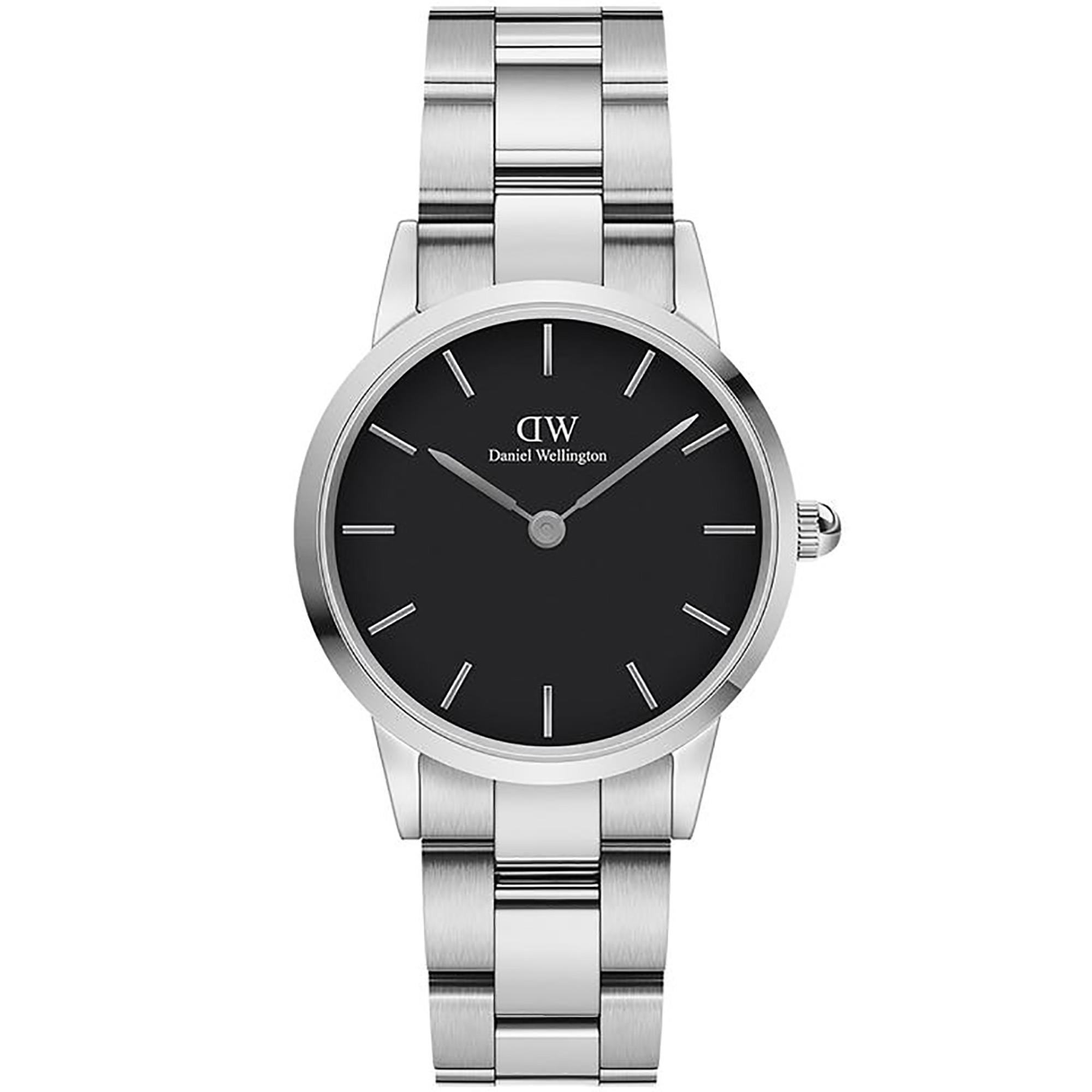 Orologio Iconic Link 28mm Nero Donna DW00100208 - DANIEL WELLINGTON
