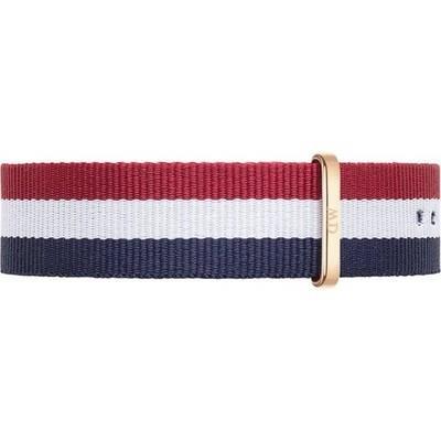 Cinturino Classic Cambridge Nato Blu Rosso Bianco Oro Rosa DW00200003 - DANIEL WELLINGTON