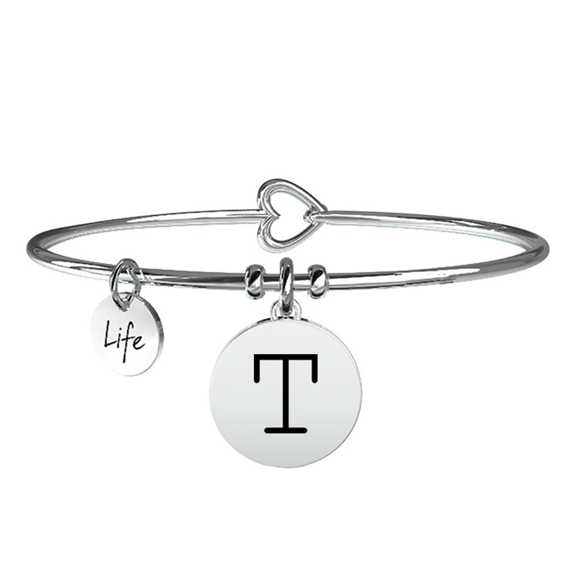 Bracciale Lettera T Symbols Iniziale Emozioni Acciaio Donna 231555T - KIDULT