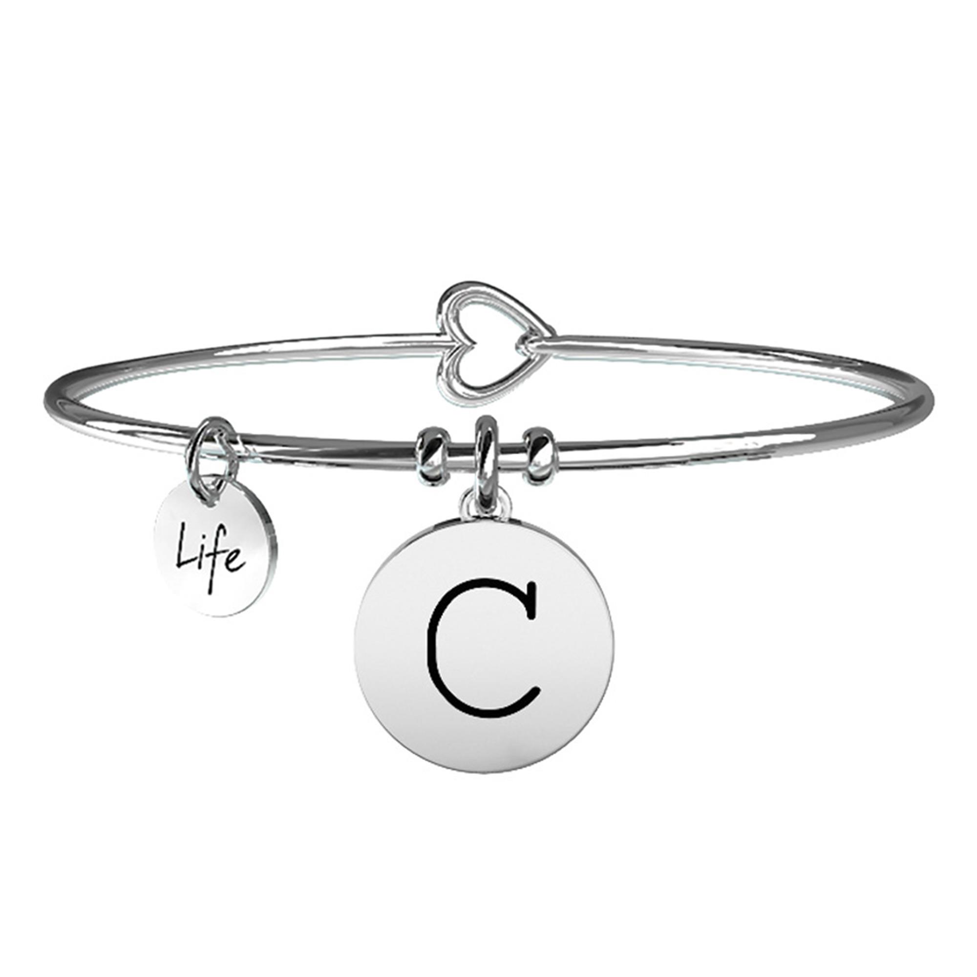 Bracciale Lettera C Symbols Iniziale Emozioni Acciaio Donna 231555C - KIDULT