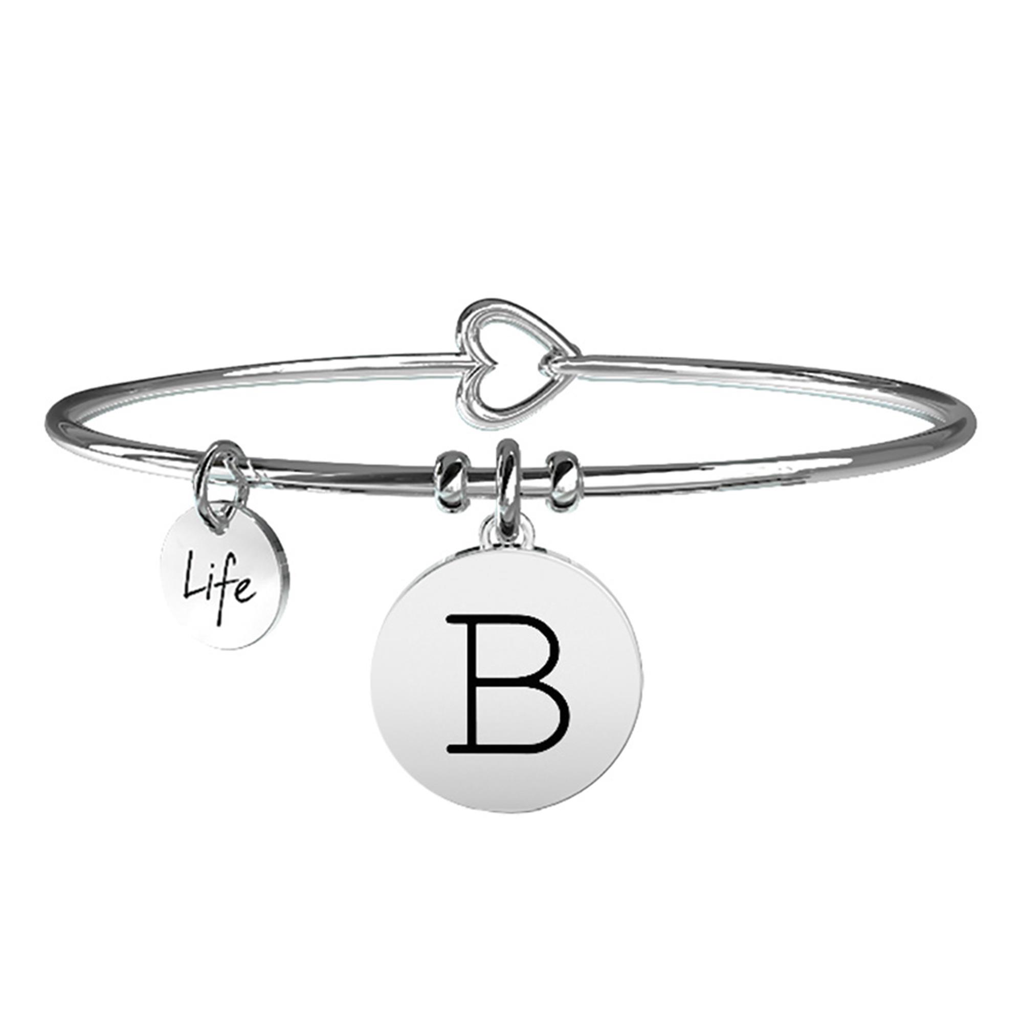 Bracciale Lettera B Symbols Iniziale Emozioni Acciaio Donna 231555B - KIDULT