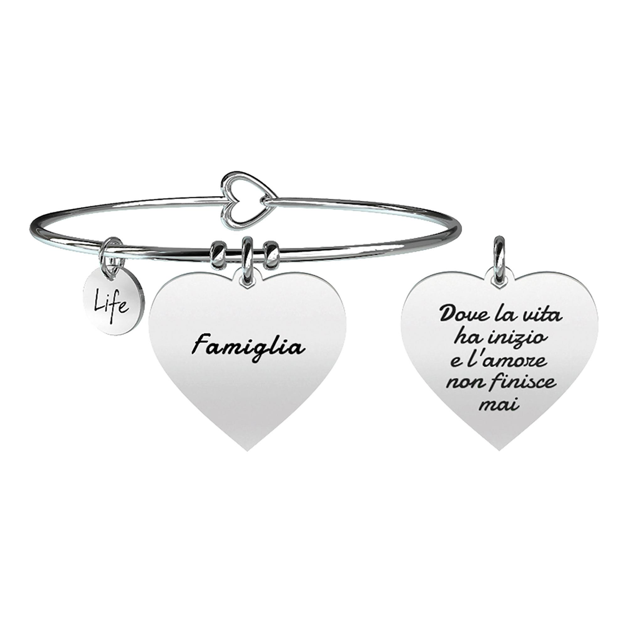 Bracciale Cuore Famiglia Acciaio Donna 731259 - KIDULT