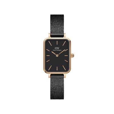 Orologio Quadro 20X26 Pressed Ashfield RoseGold Black - DANIEL WELLINGTON