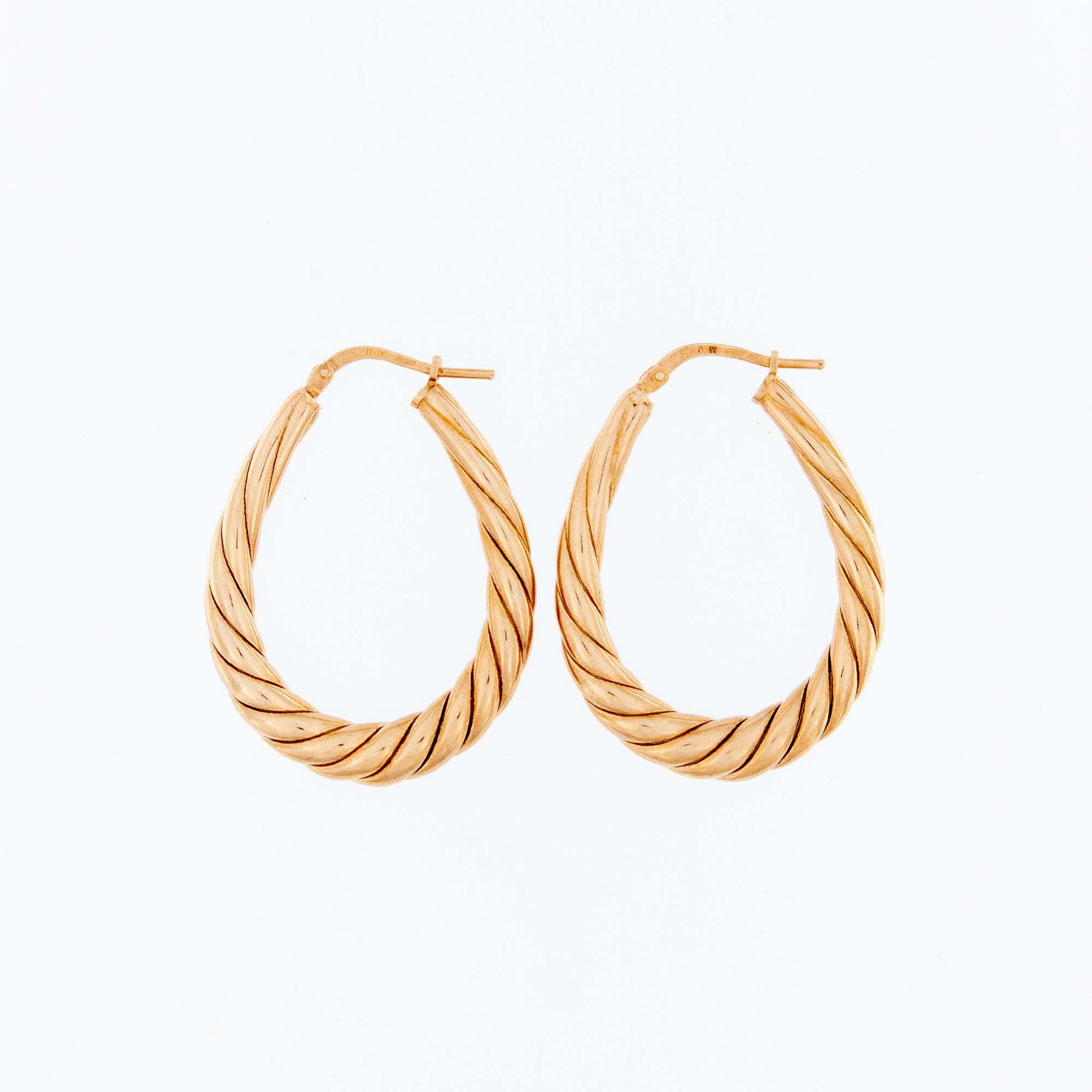 Orecchini Cerchio Argento Rosato Donna - JÒYELLO