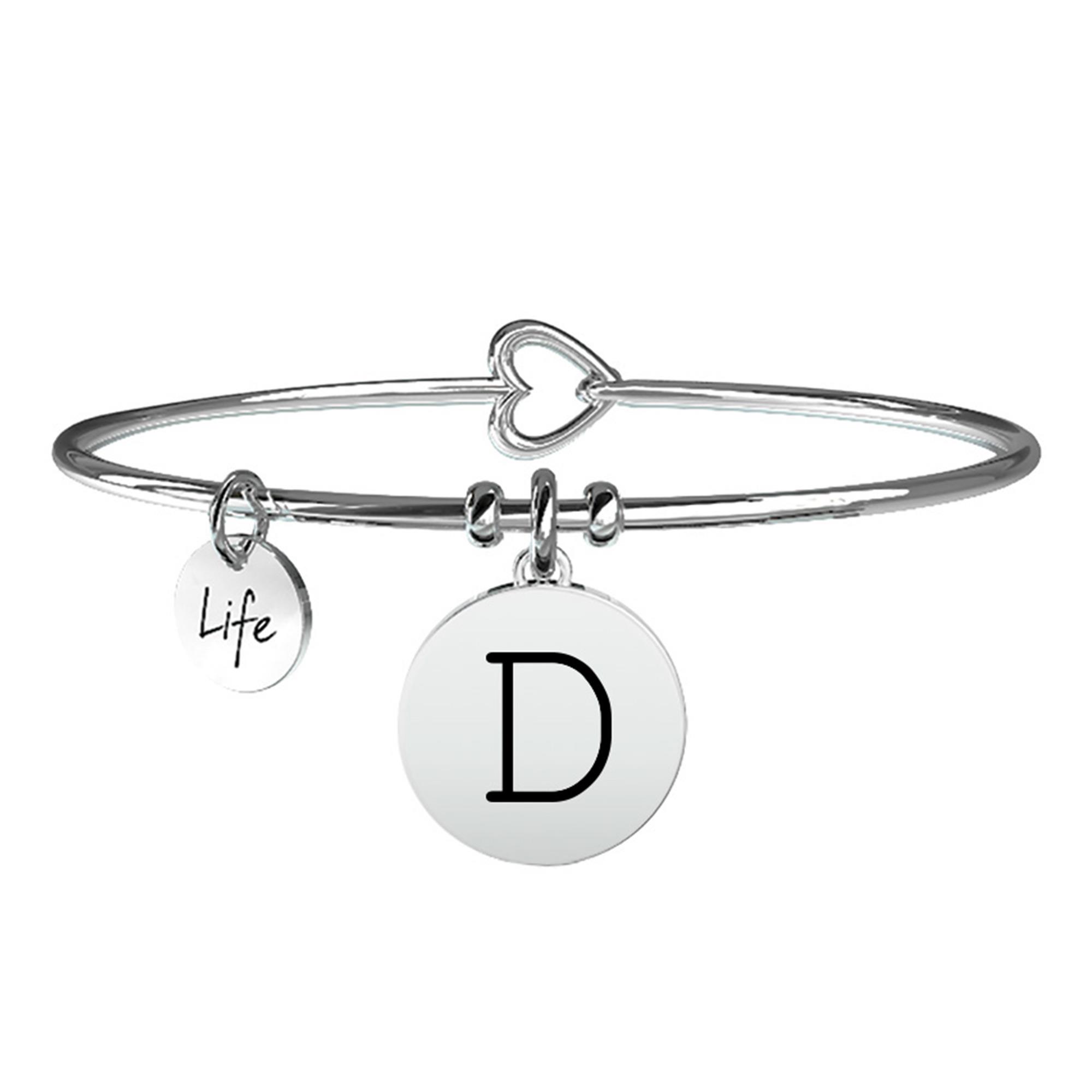 Bracciale Lettera D Symbols Iniziale Emozioni Acciaio Donna 231555D - KIDULT