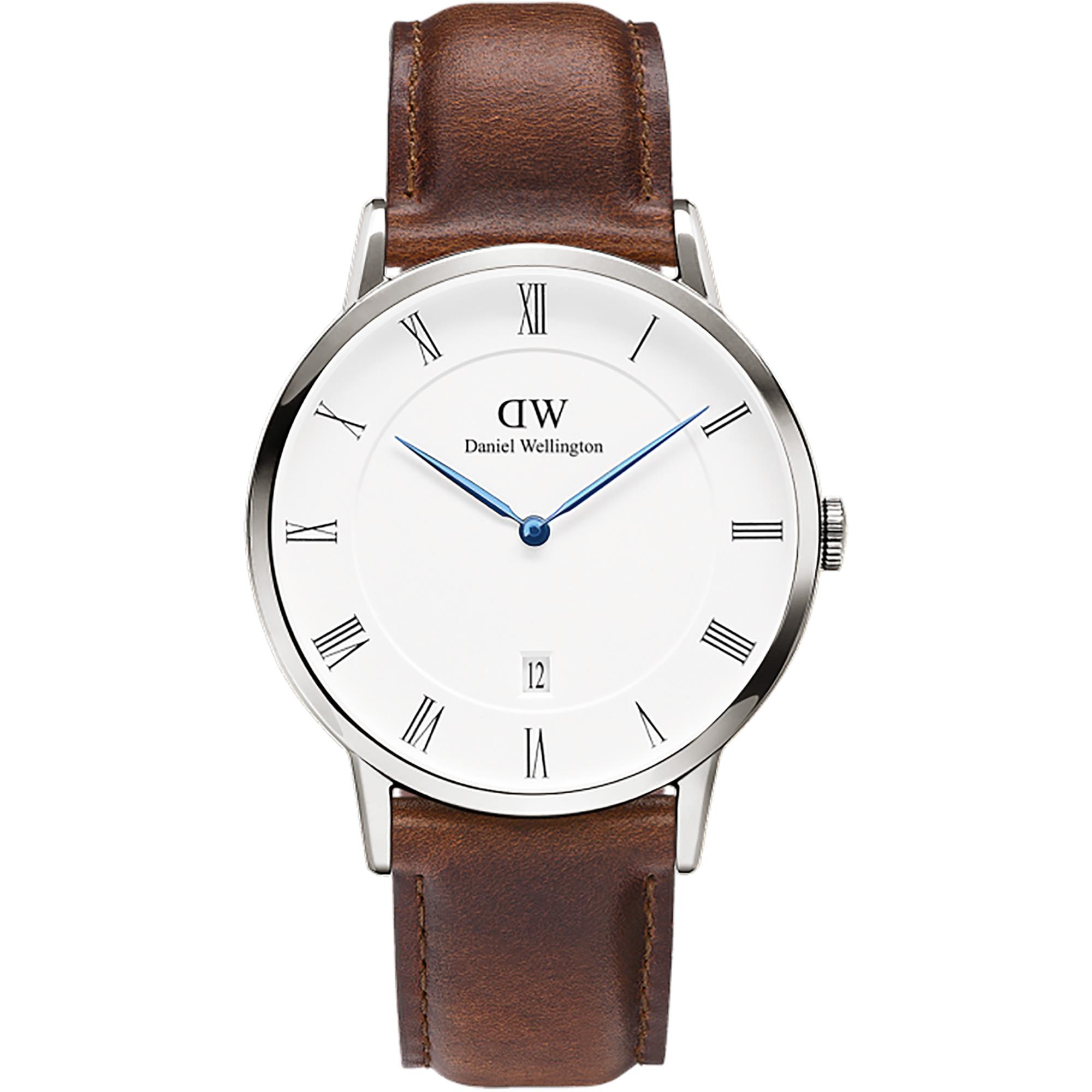 Orologio Dapper St Mawes Pelle Marrone Uomo 38mm 1120DW - DANIEL WELLINGTON