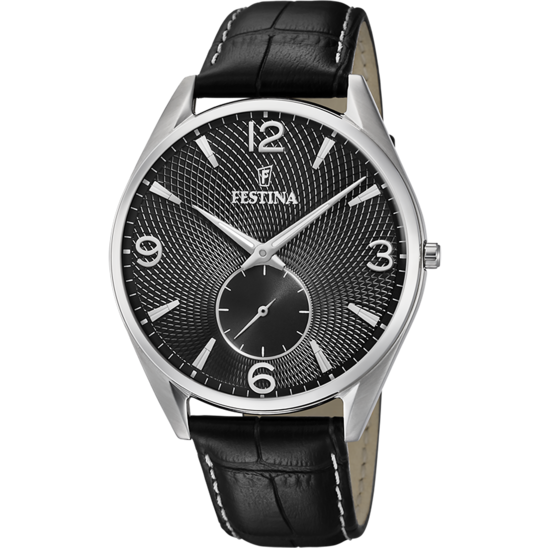OROLOGIO FESTINA F6870/4 NERO CINTURINO IN PELLE, UOMO - FESTINA