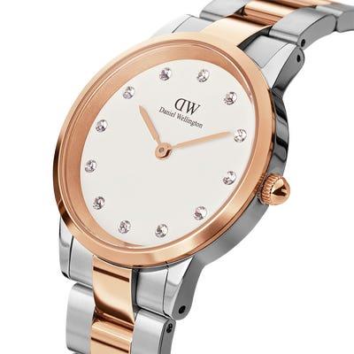 ICONIC LINK LUMINE 32 RG/S WHITE - DANIEL WELLINGTON