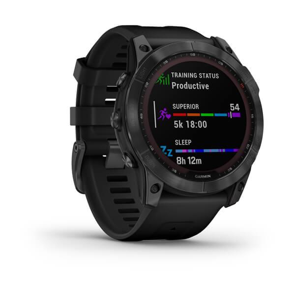 fēnix® 7X – Solar Edition Slate grey con cinturino black - GARMIN