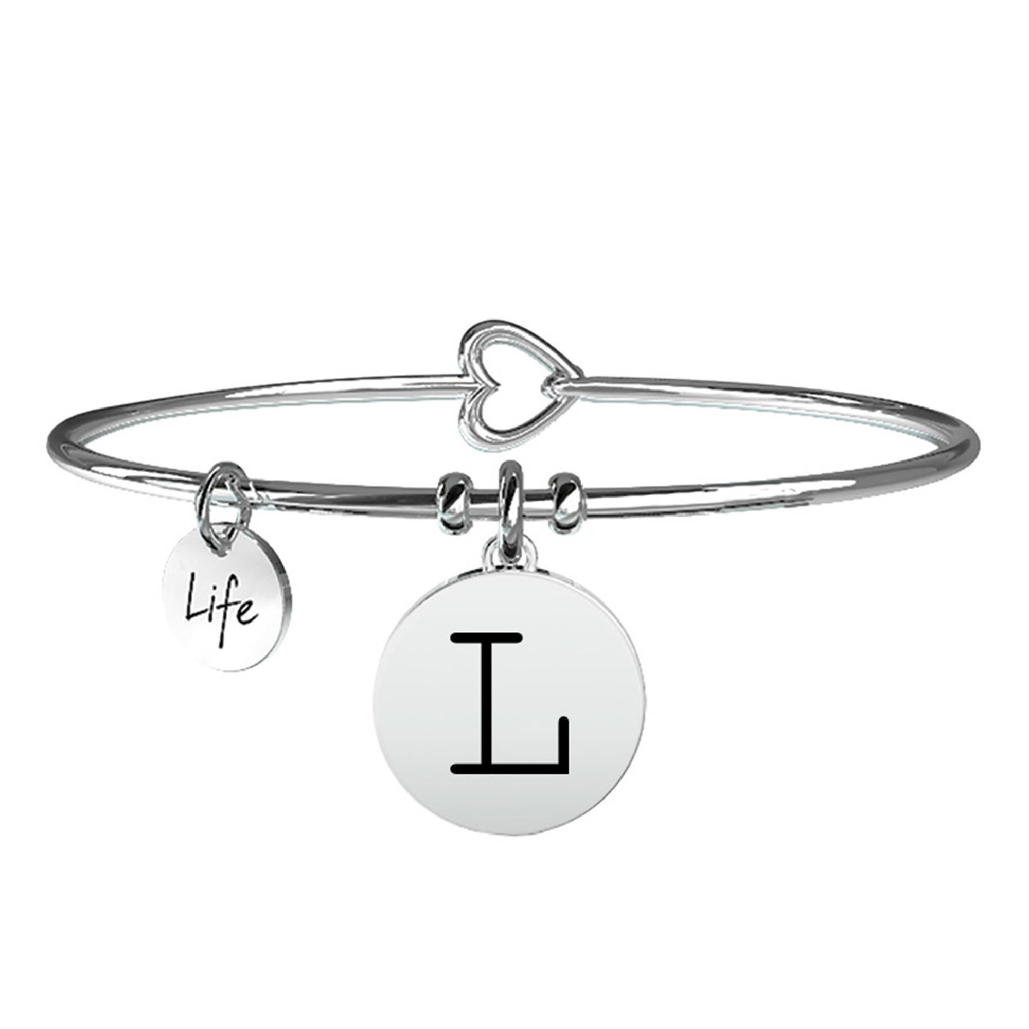 Bracciale Lettera L Symbols Iniziale Emozioni Acciaio Donna 231555L - KIDULT