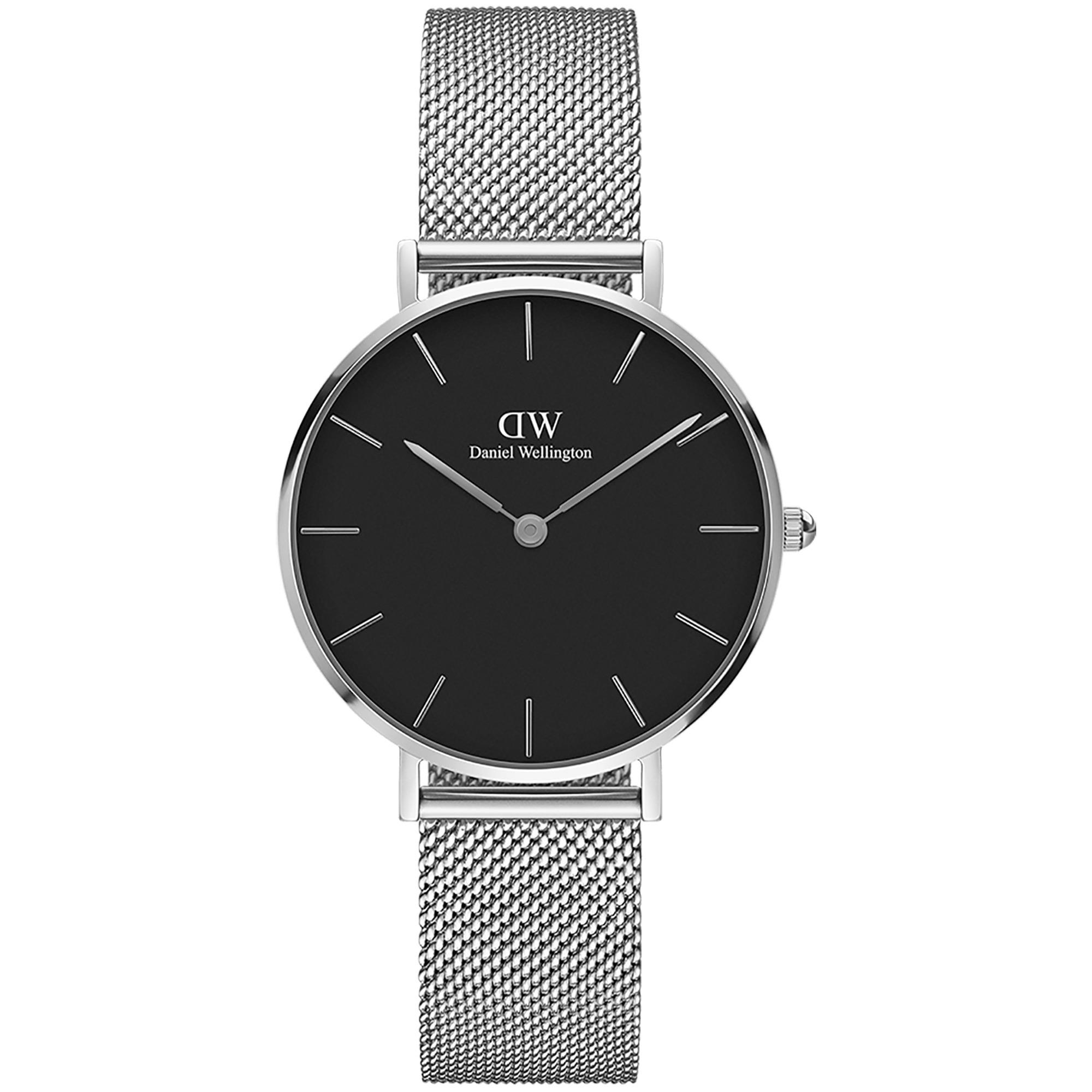 Orologio Classic Petite Melrose Donna 32mm Acciaio Argento DW00100162 DANIEL WELLINGTON Joyello