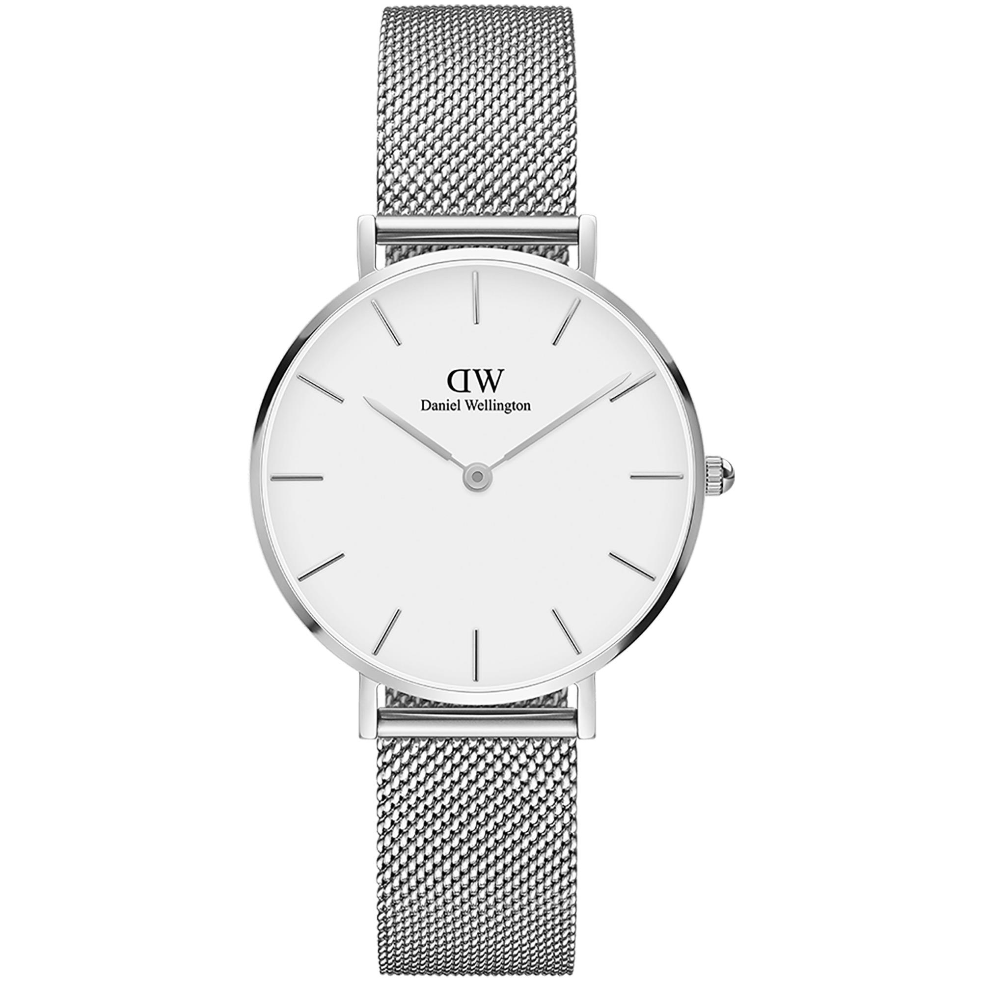 Orologio  Classic Petite Melrose Donna 32mm Acciaio Argento DW00100164 - DANIEL WELLINGTON