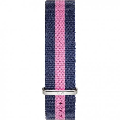 Cinturino Classic Winchester Nato Blu Rosa 18mm Argento - DANIEL WELLINGTON