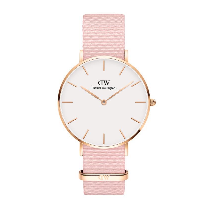 Orologio Classic Petite Rosewater Acciaio Oro Rosa Bianco 36mm DW00100360 - DANIEL WELLINGTON