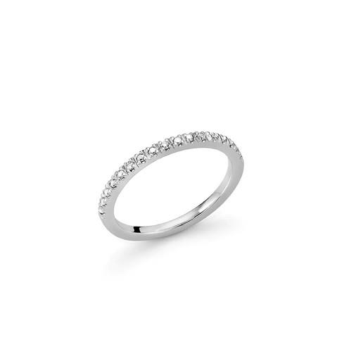 Anello In Argento e Diamanti, Miluna. - MILUNA