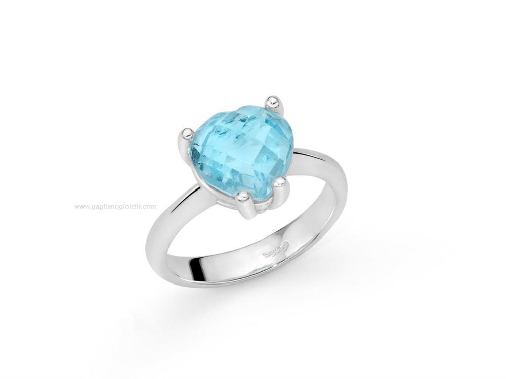Anello In Argento e Topazio, Miluna. - MILUNA