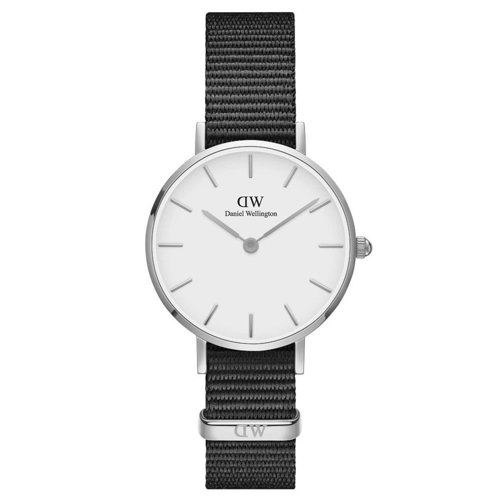 Orologio Classic Petite Cornwall Nato Nero Donna Acciaio 28mm DW00100252 - DANIEL WELLINGTON