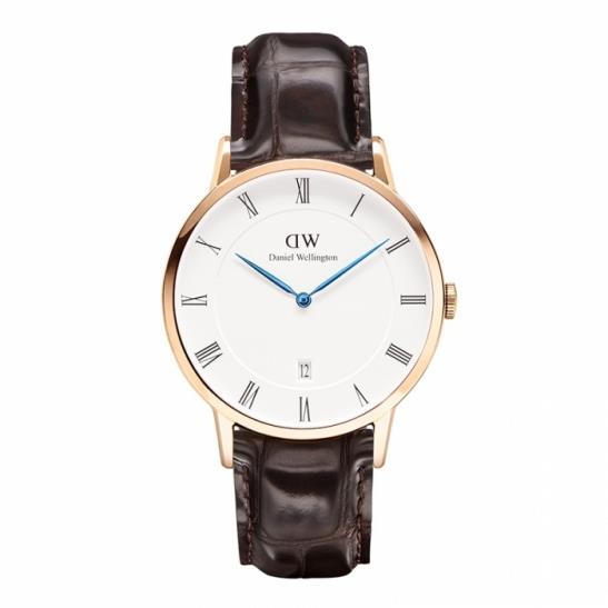 Orologio Dapper Uomo York Pelle Marrone 38mm DW00100085 1102DW - DANIEL WELLINGTON