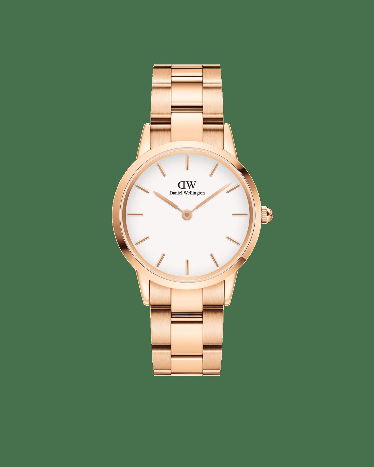 Orologio Iconic Link Acciaio Oro Rosa Donna 32mm DW00100211 - DANIEL WELLINGTON