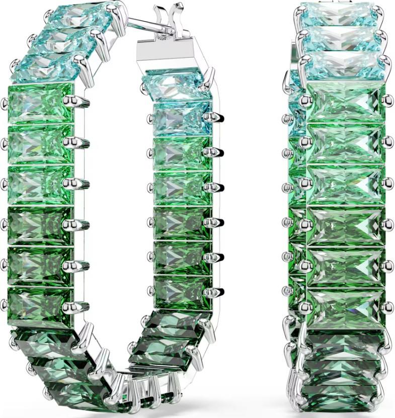 Orecchini a cerchio Matrix - SWAROVSKI
