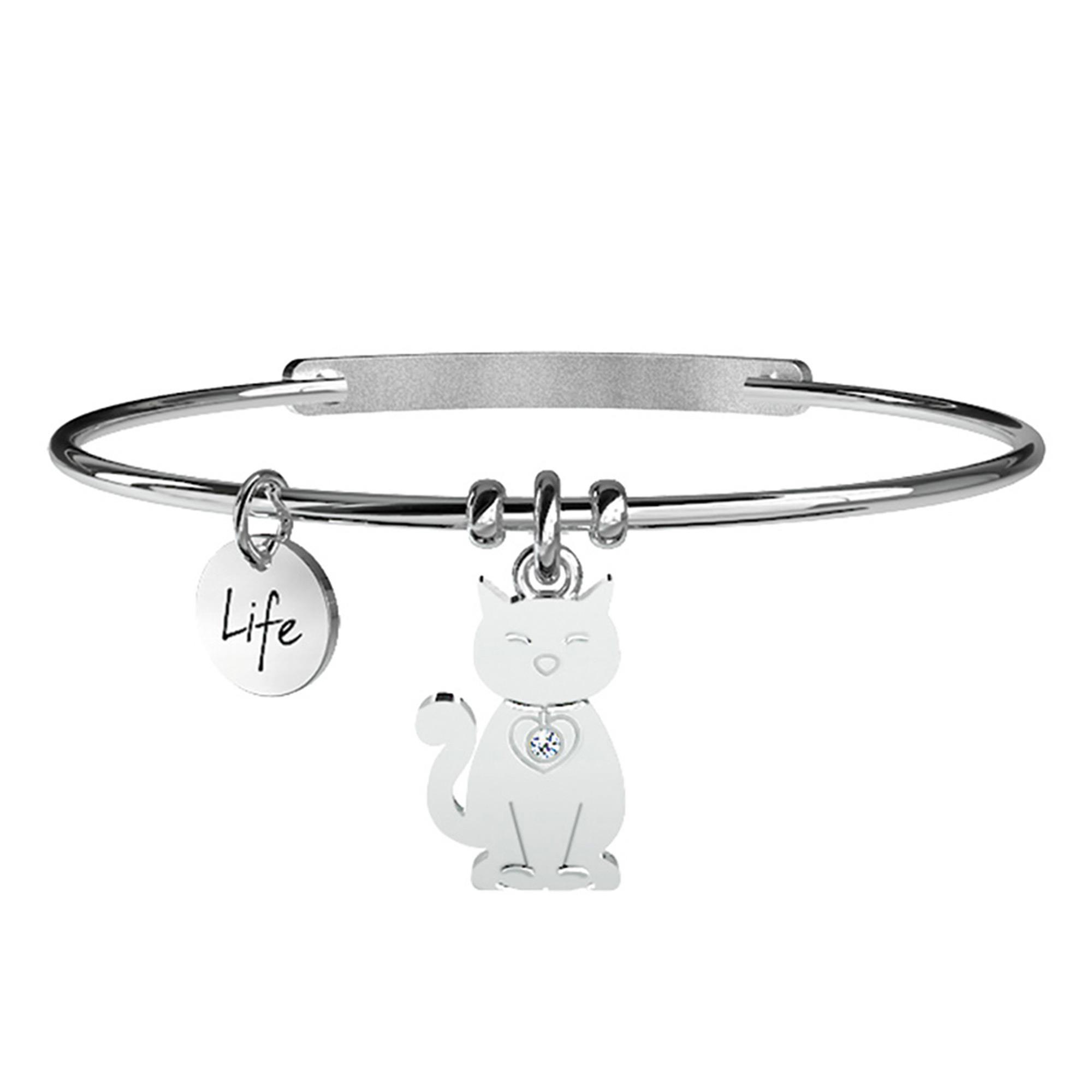 Bracciale Gatto Eleganza Animal Planet Acciaio Donna 231630 - KIDULT -  Joyello