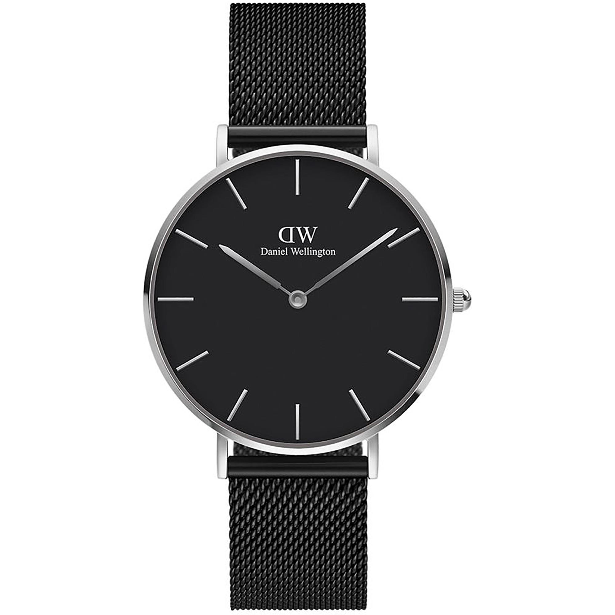 Orologio Petite Ashfield 36mm Nero Maglia Mesh DW00100308 - DANIEL WELLINGTON