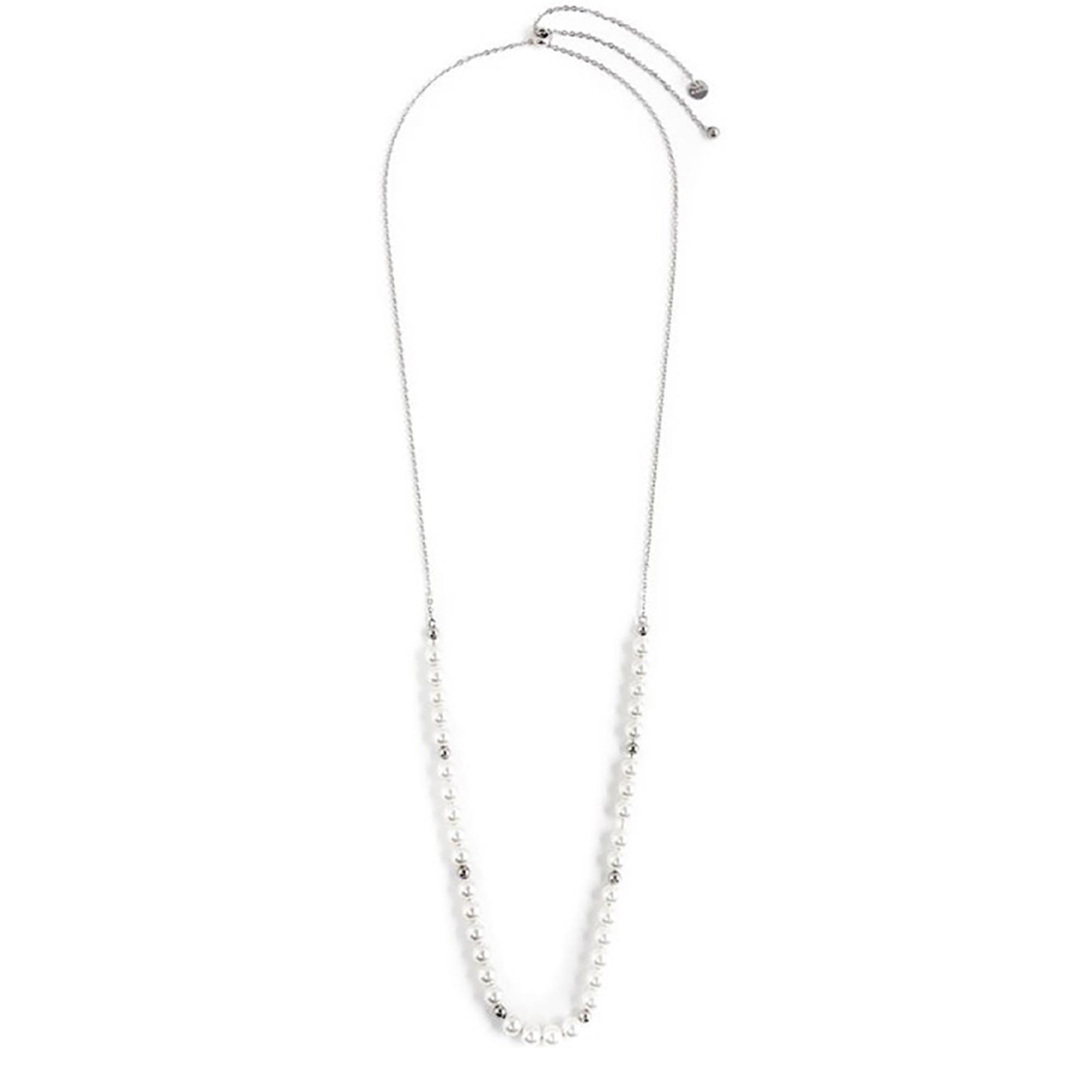 Collana Lunga Con Perle Sintetiche 6 Mm - MARLÙ