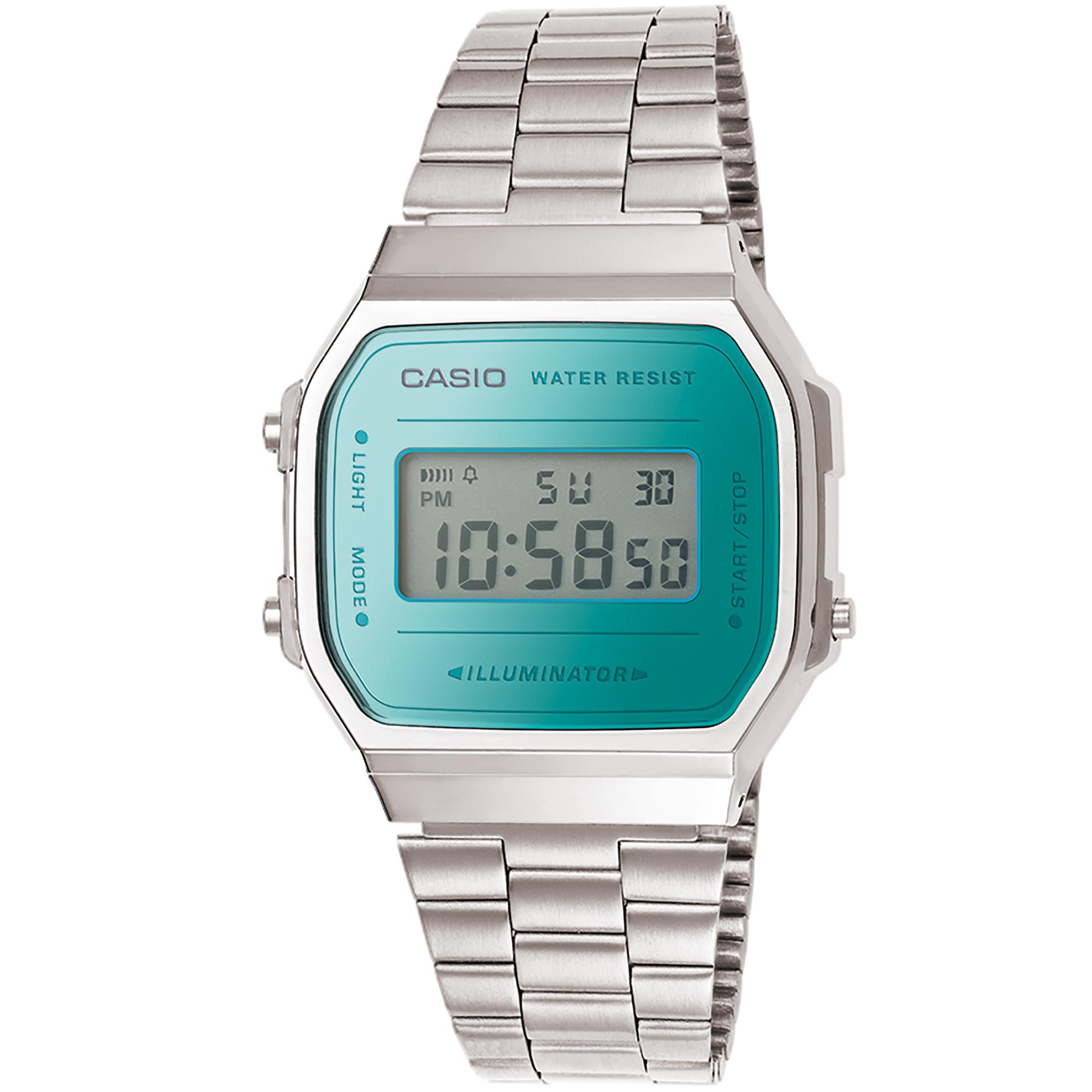 Casio A158WA-1DF Orologio Uomo Digitale Con Bracciale Acciaio - Vintage E Classico