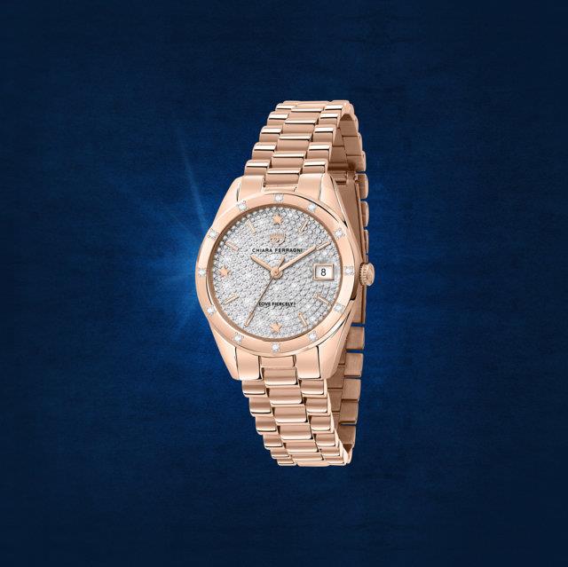 EVERYDAY 32MM 3H SI DIAM DUST DIAL BR RG - CHIARA FERRAGNI