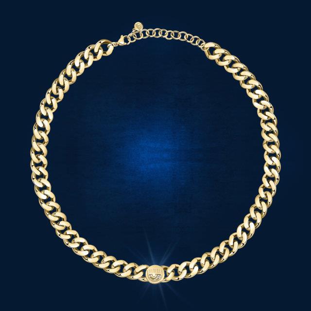 CHAIN NECK YG+EYE LOGO 38+4CM - CHIARA FERRAGNI