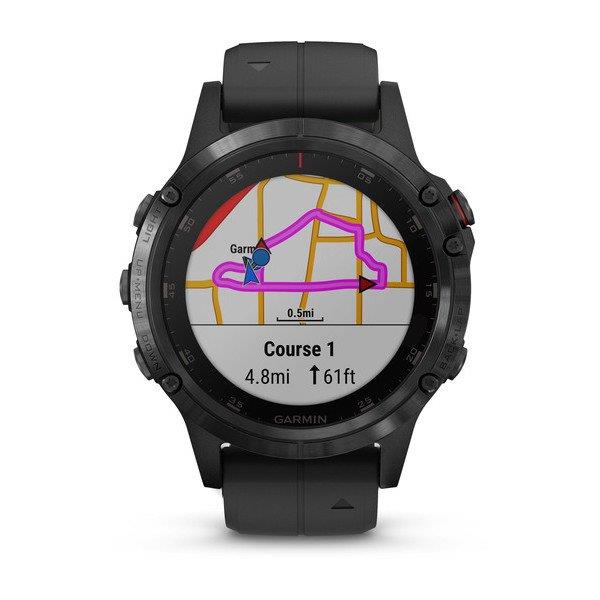 Garmin Fenix 5 Plus,Sapphire,Black w/ - GARMIN