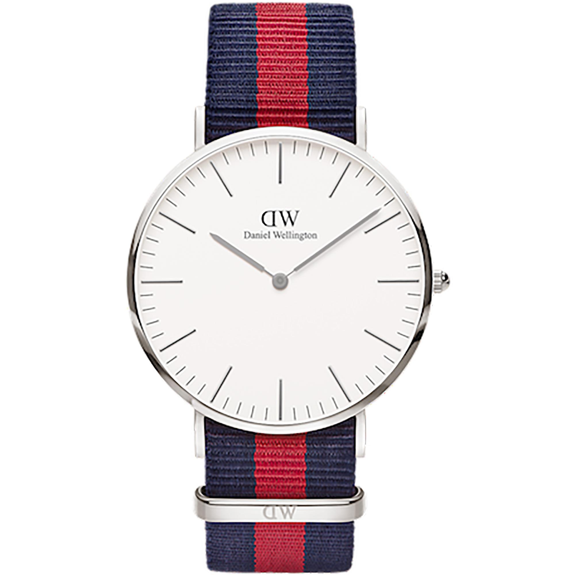 Orologio Classic Oxford Nato Rosso Blu Uomo 40mm DW00100015 - DANIEL WELLINGTON