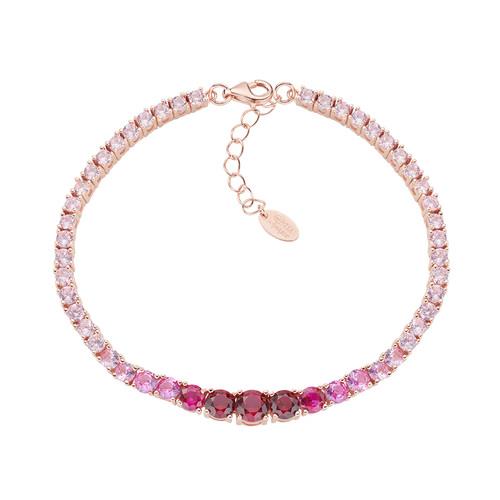 Bracciale Tennis Degrad&egrave; Fucsia. - AMEN