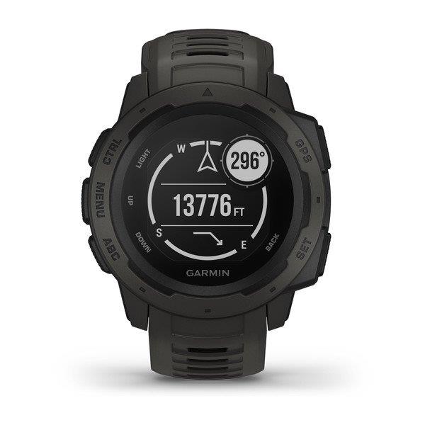 GARMIN INSTINCT, GPS WATCH, GRAPHITE,BLACK - GARMIN