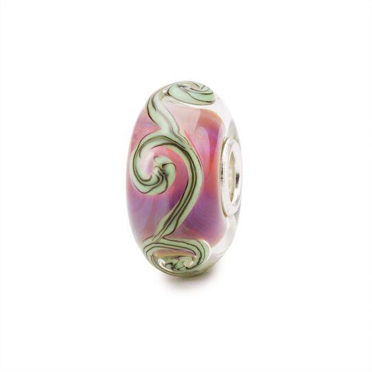 Beads Tracce Viola in Argento e Vetro - TROLLBEADS