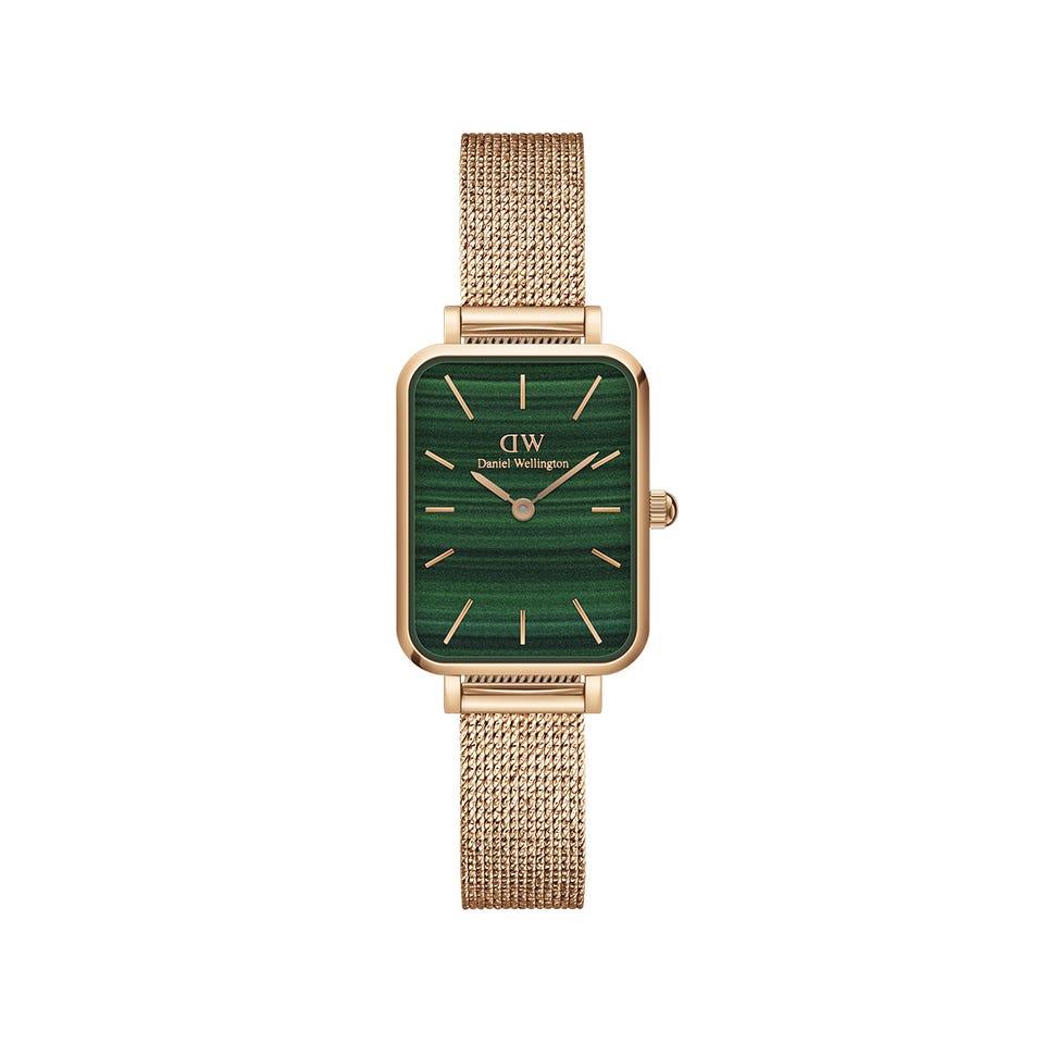 Orologio Quadro 20X26 Pressed Melrose RoseGold Green - DANIEL WELLINGTON