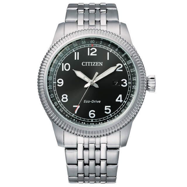 Orologio Aviator Of Collection Uomo Acciaio Nero - CITIZEN