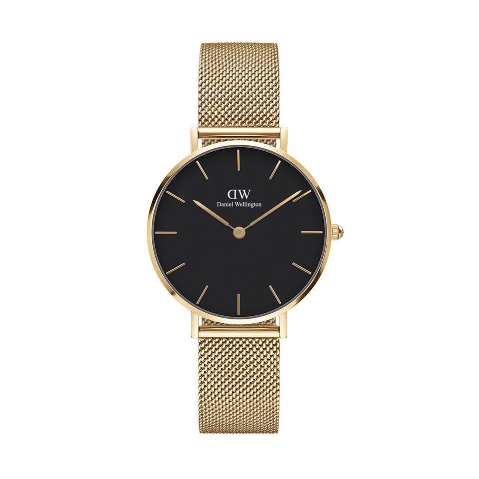 Orologio Petite Evergold 32 YG Black Donna Oro  Acciaio DW00100347 - DANIEL WELLINGTON