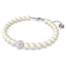 Strand Swarovski Remix Collection Bianco, Placcato rodio - SWAROVSKI