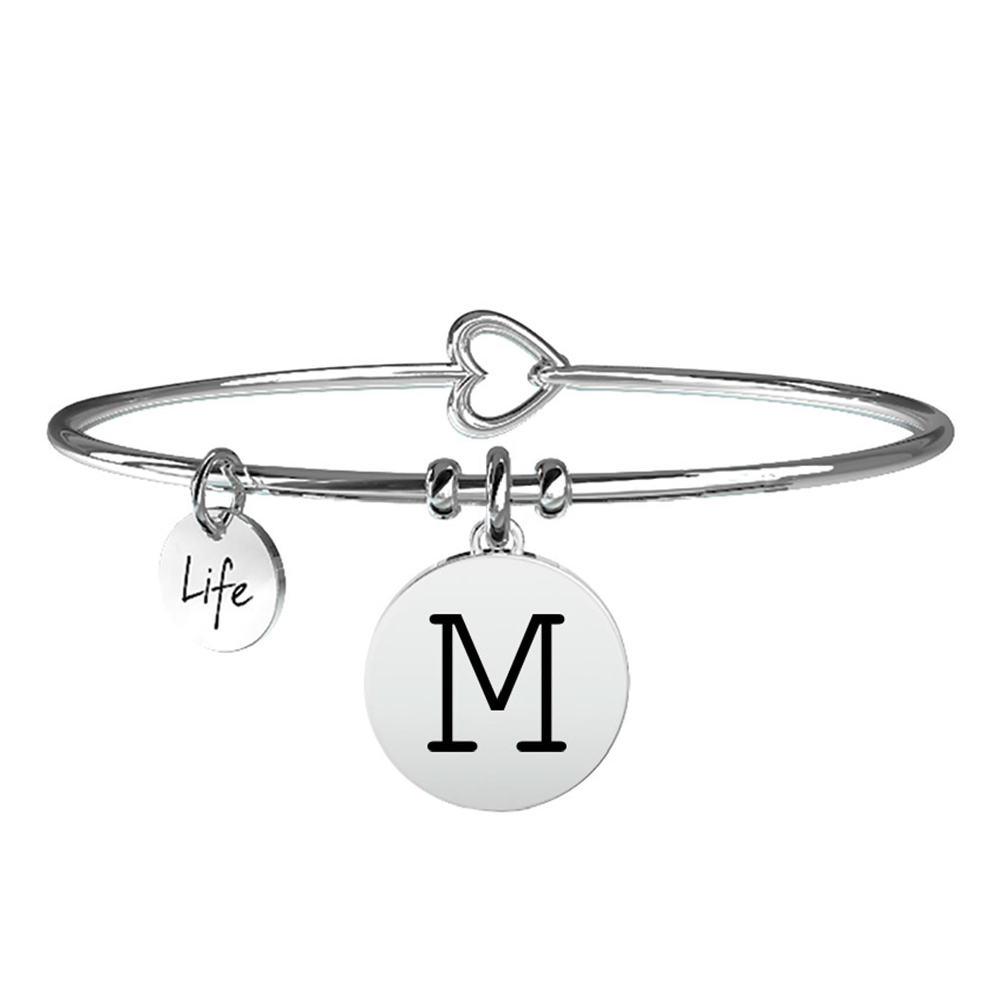 Bracciale Lettera M Symbols Iniziale Emozioni Acciaio Donna 231555M - KIDULT