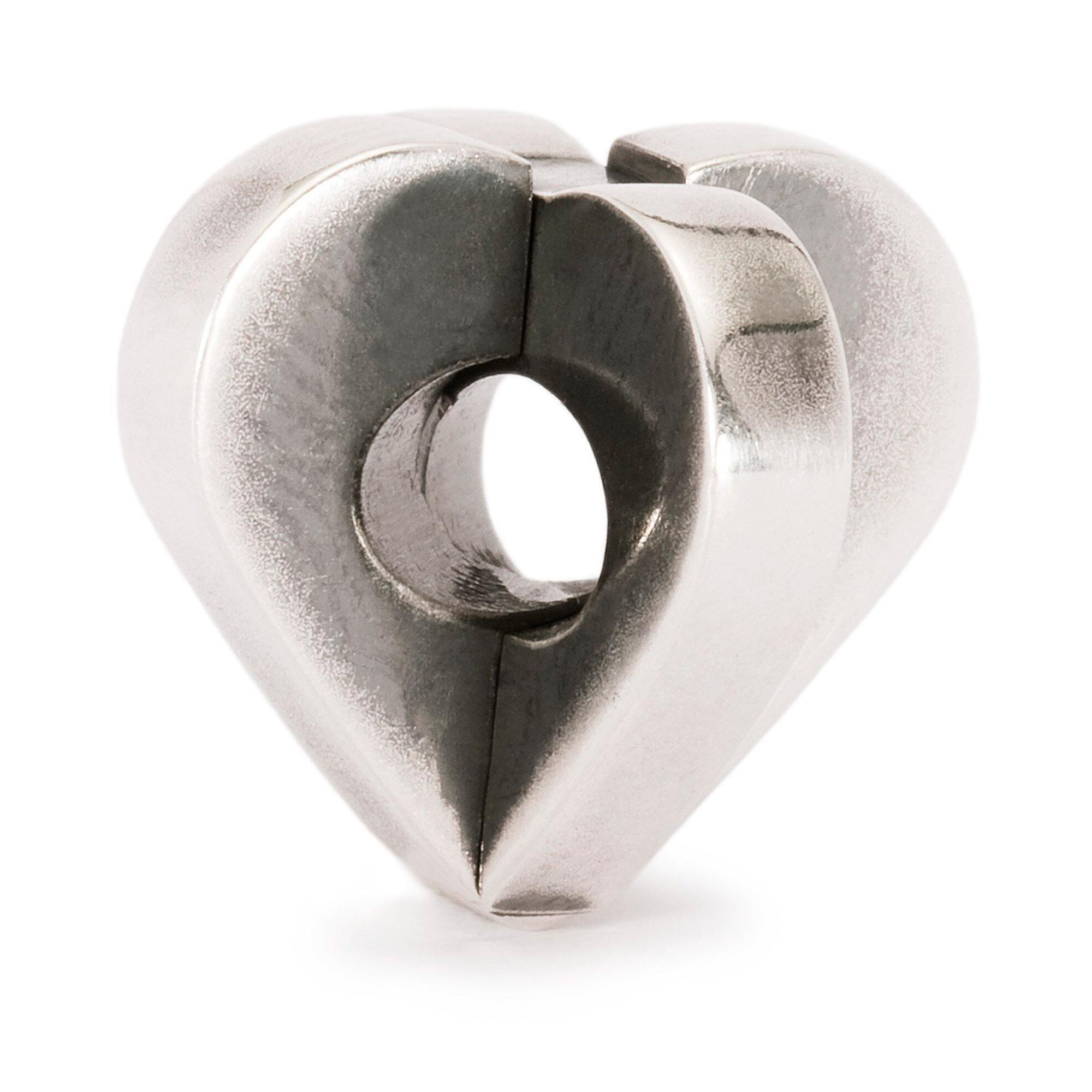 Bead Cuore Doppio Charm Argento Donna - TROLLBEADS