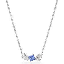 Pendente Mesmera Taglio misto, Blu, Placcato rodio - SWAROVSKI