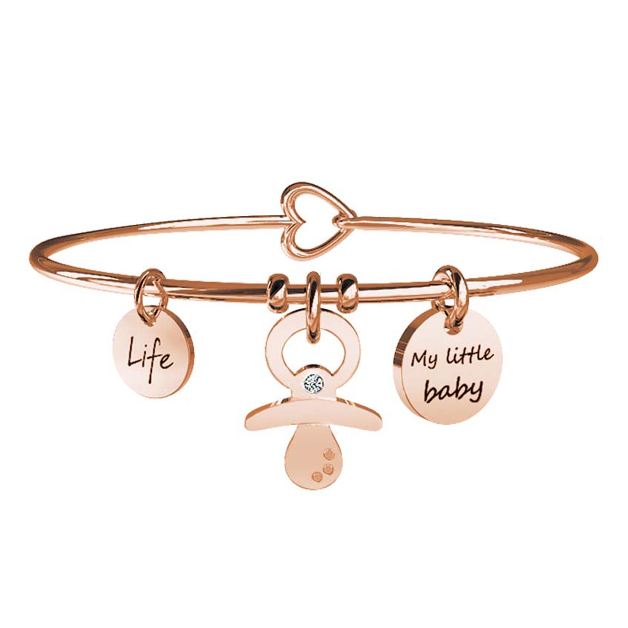 Bracciale Special Moments Ciuccio Acciaio Oro Rosa Donna 731036 - KIDULT