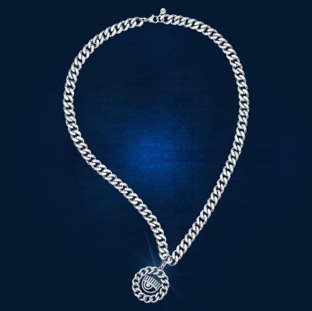 CHAIN NECK SIV+EYE LOGO CHARM 70CM - CHIARA FERRAGNI