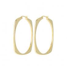 Breil NEW TETRA ORECCHINI IN ACCIAIO LUCIDO IP GOLD - BREIL