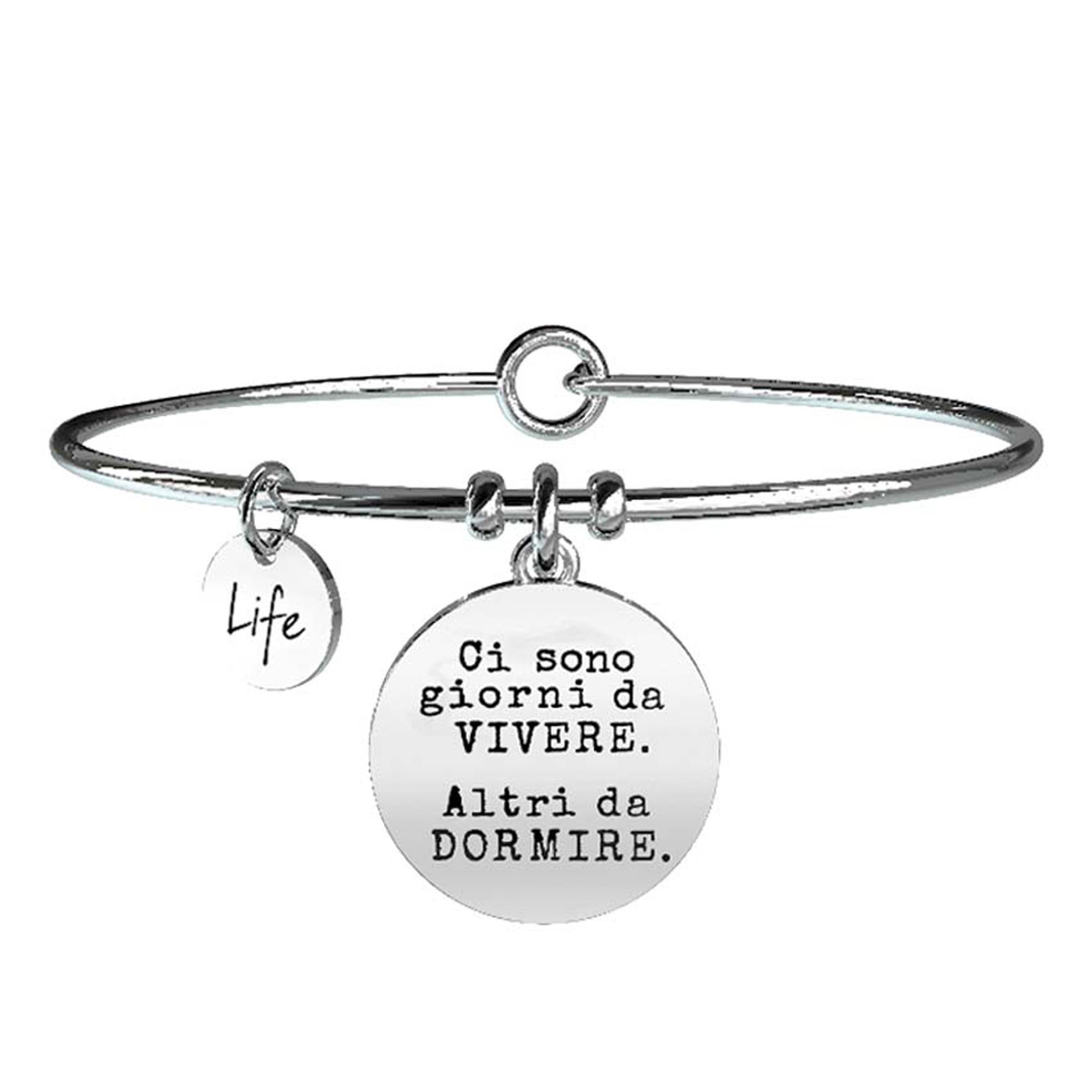 Bracciale Irony Vivere Dormire Acciaio Donna 731010 - KIDULT