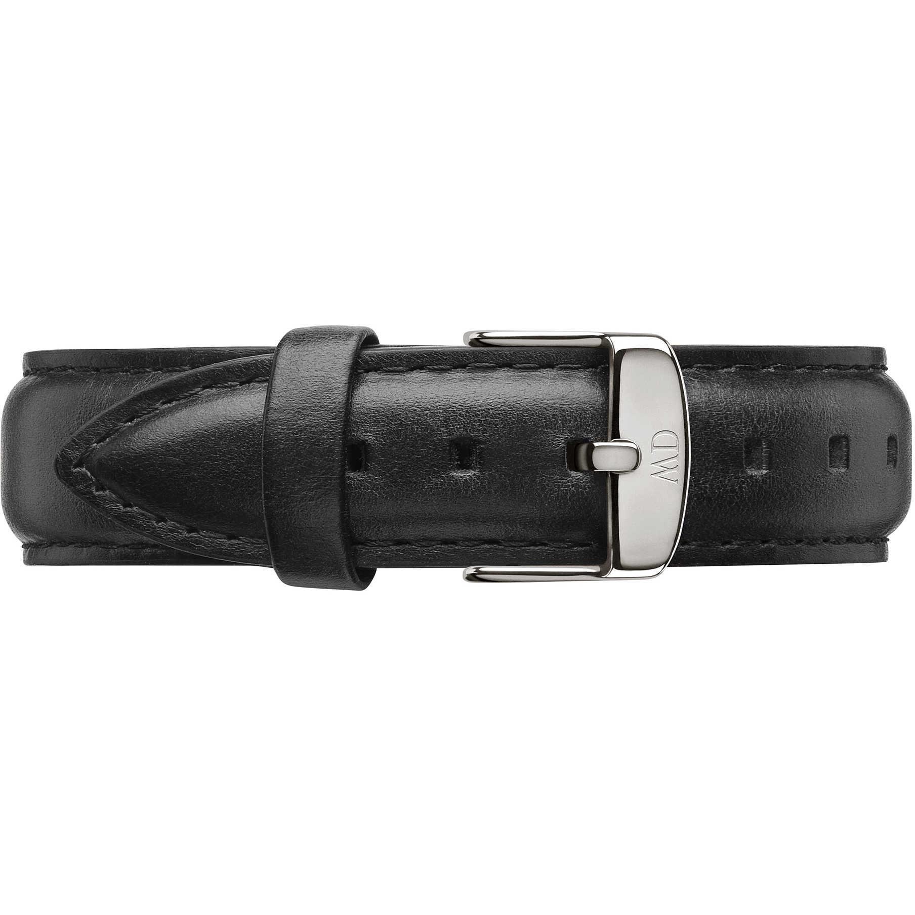 Cinturino Classic Petite Sheffield Pelle Nero Donna Acciaio Argento 14mm DW00200150 - DANIEL WELLINGTON