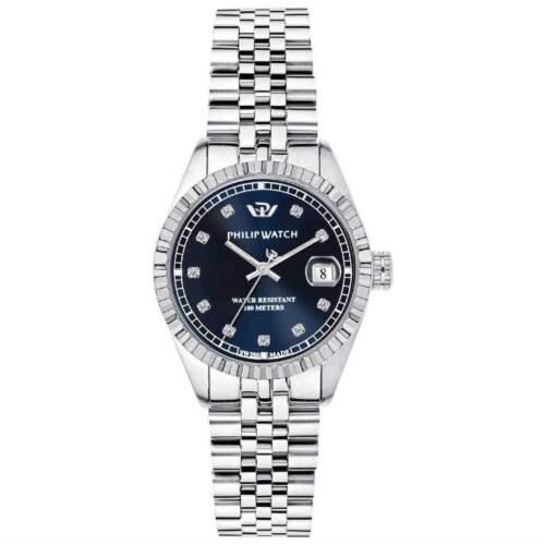 Orologio Donna Philip Watch Caribe Diamonds Blu 35 mm R8253597604 - PHILIP WATCH