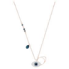 Pendente Swarovski Symbolic Evil eye, Blu, Mix di finiture - SWAROVSKI